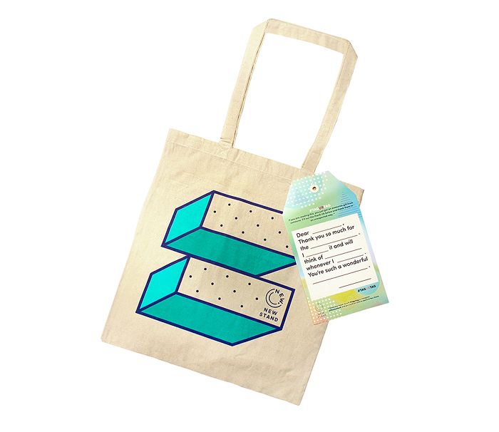 New Stand Tote bags and Hang Tags